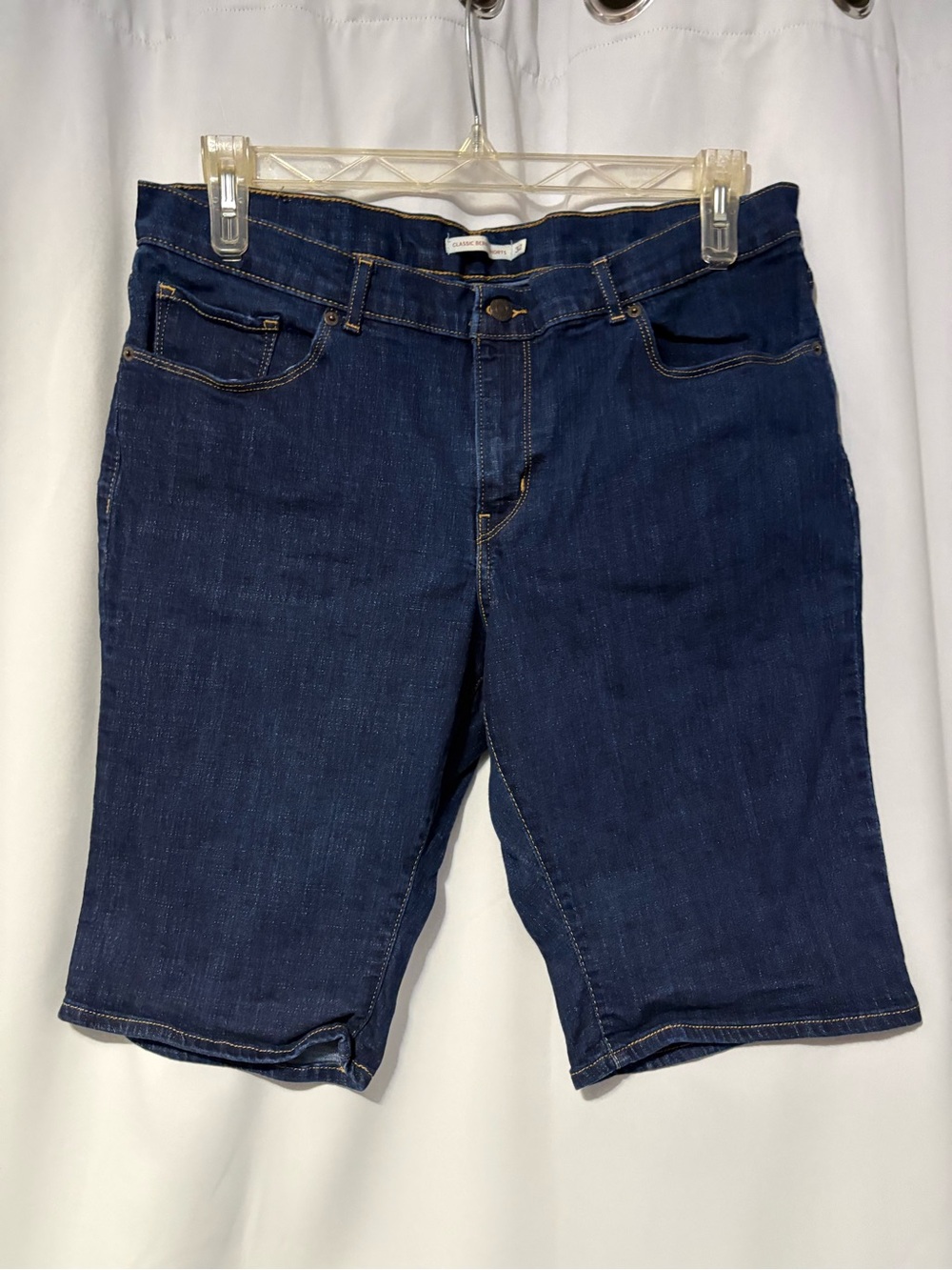 Levi's Women's Dark Blue Denim Relaxed Shorts